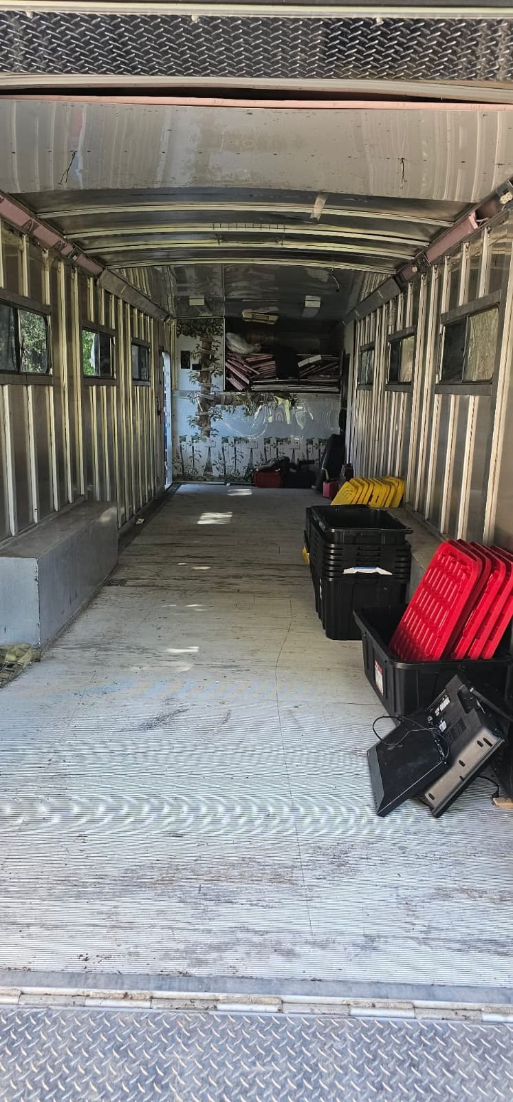 Clean garage after junk removal